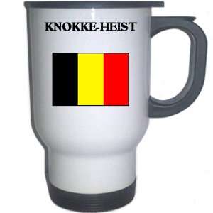  Belgium   KNOKKE HEIST White Stainless Steel Mug 
