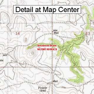  USGS Topographic Quadrangle Map   Knudson Draw, Montana 
