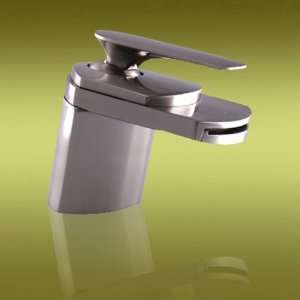  Brushed Nickel Waterfall Faucet Bathroom Sink084