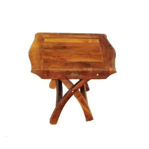  Teakwood Side Table KURA 20x20x20 Patio, Lawn & Garden