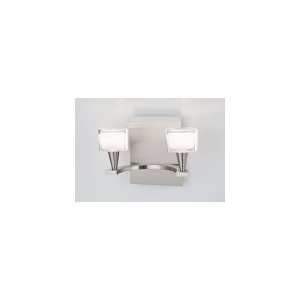   Series 2 Light Wall Sconce in Satin Nickel with Krystall Ellipse glass