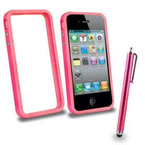  Mobile Palace  Pink bumper case cover with pink stylus for 