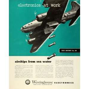  1943 Ad Westinghouse Electric & Mfg Logo Flying Fortress 