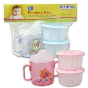  Feeding Set 3 Piece Train Cup and 2 Cn Case Pack 48 