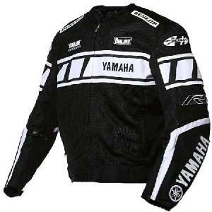 Yamaha Champion Mesh Motorcycle Jacket, Black/Black  