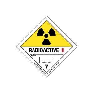  Radioactive II Label, Worded, Vinyl, Roll of 500 Office 