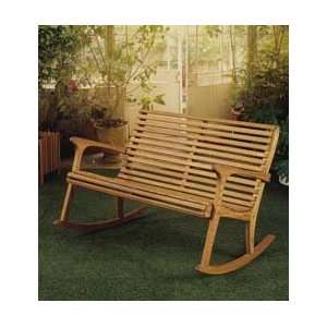  Oak Rocker Settee