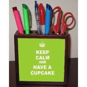Rikki KnightTM Keep Calm and have a Cupcake   Lime Green Color 5 Inch 