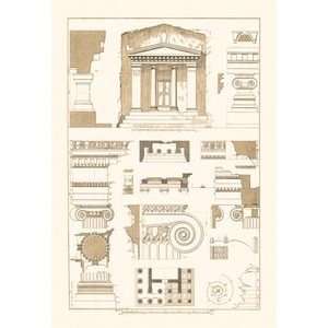  of Amyntas and Temple of Athena Polias   12x18 Framed Print in Black 