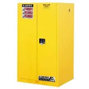 Yellow Safety Cabinet for Combustables, 96 gal capacity   2 self close 