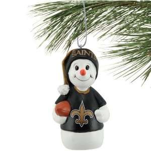    New Orleans Saints Snowman Holiday Ornament