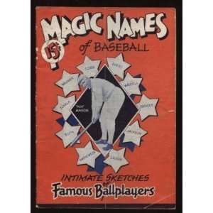  1932 Magic Names of Baseball Sketch Book   NBA Books 