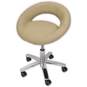 Galaxy Pedicure Tech Stool Low Height in Taupe Beige (Ships Free with 