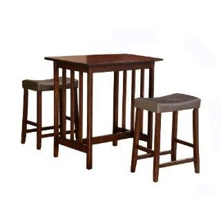  Black and Oak Counter Height Pub Set with Bench Explore 
