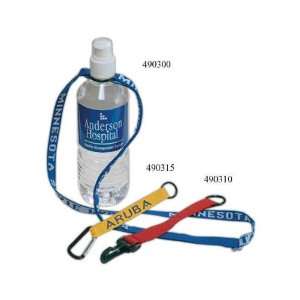 Water bottle carrying strap with O ring and carabiner.  