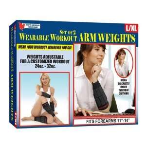  Wearable Workout Arm Weights  Set of 2 (Large/xl) Sports 
