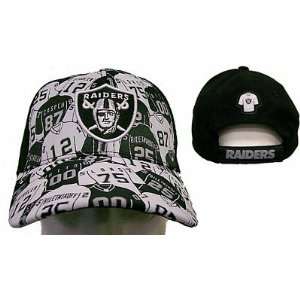  Oakland Raiders New Jersey Adjustable Hat by Reebok 