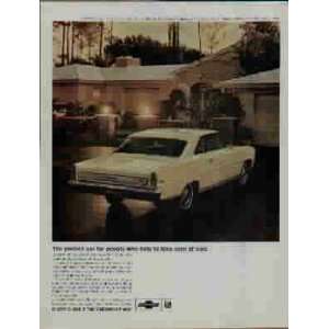 1966 Chevy II Nova SS Coupe by Chevrolet Ad, A3962. 19660618