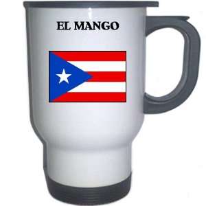  Puerto Rico   EL MANGO White Stainless Steel Mug 