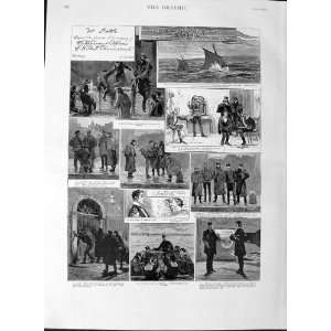  1889 Illustration Story Police Navy Sailors Smith War 
