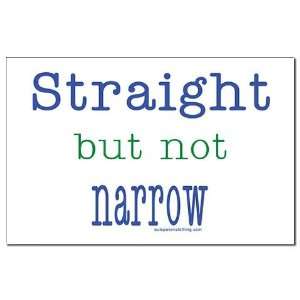  Straight but Not Narrow Political Mini Poster Print by 