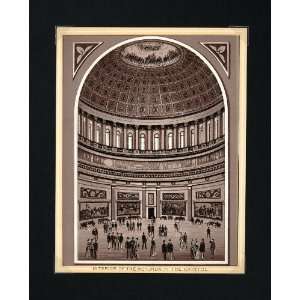 1897 Interior Rotunda U.S. Capitol Building Washington   Original 