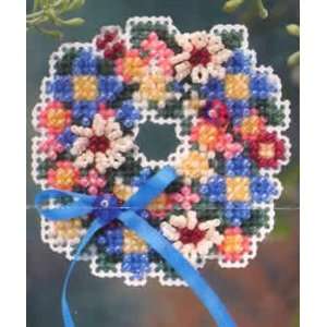  Spring Wreath Spring Bouquet Kit (cross stitch, beads 