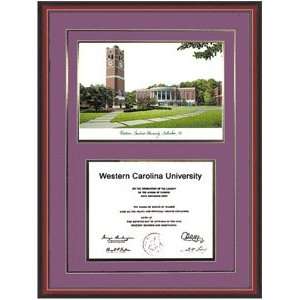  Western Carolina University Diploma Frame