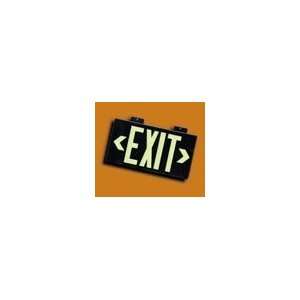 Ultra Glow EXIT Signs, Letter Case Style, Single Face 