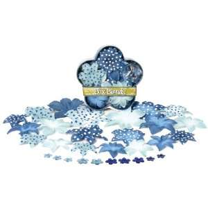  Dahlia Small Flower Box Blends Passion Light Blue/Dark Blue 