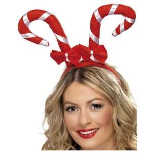   New Christmas Costume Candy Cane W/ Bows Girls Headband Toys & Games