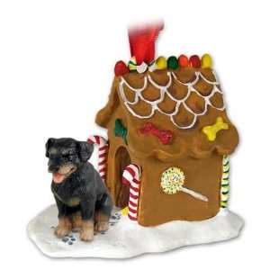  NEW Rottweiler Ginger Bread House Christmas Ornament Pet 