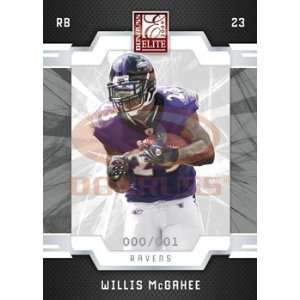  Willis McGahee   Baltimore Ravens   2009 Donruss Elite NFL 