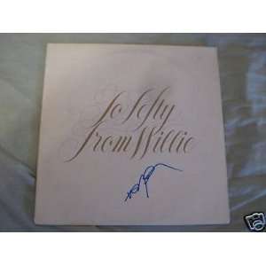  Willie Nelson Country Music Star Signed Album Record 