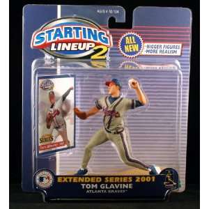  TOM GLAVINE / ATLANTA BRAVES 2001 MLB Starting Lineup 2 