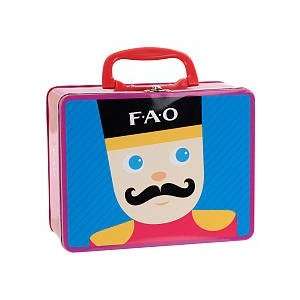 com ONE FAO Schwarz Keepsake Metal Lunch Box for Little Ones with Toy 
