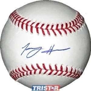  Tommy Hanson Autographed/Hand signed MLB Baseball 