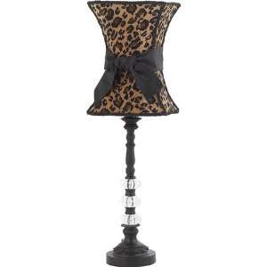 Leopard Hourglass Medium Lamp with Base