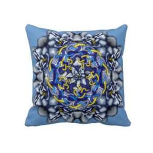  Gardenia and Celtic Knot Pillow