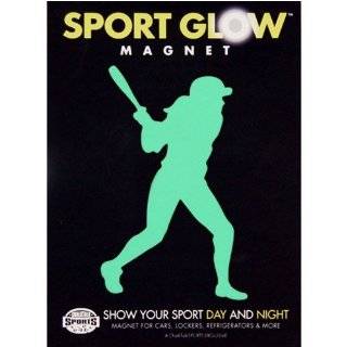 Glow in the Dark Softball Car Magnet   SPORT GLOWTM (Softball Player)