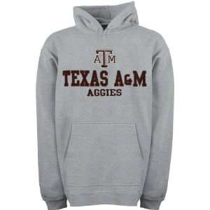  Texas A&M Aggies Youth Grey Tackle Twill Hooded Sweatshirt 