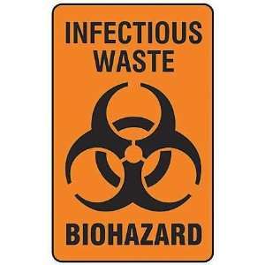  BRADY 22351LS Label, Infectious Waste,3x1 7/8,100 PK 