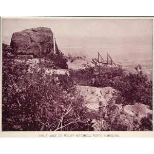  1893 Duotone Print Mount Mitchell Summit North Carolina 