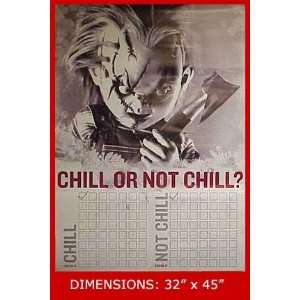  CHUCKY Chill or Not Chill Large Poster 32x45 Everything 