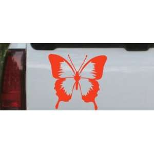 Butterfly Butterflies Car Window Wall Laptop Decal Sticker    Red 18in 