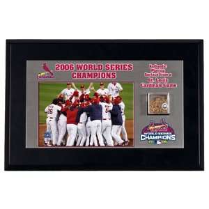   2006 World Series Game Used Dirt Desktop Display