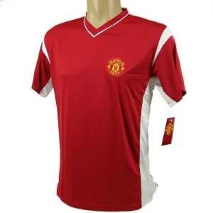 MANCHESTER UNITED SOCCER OFFICIAL LOGO FIELD JERSEY YOUTH XL  