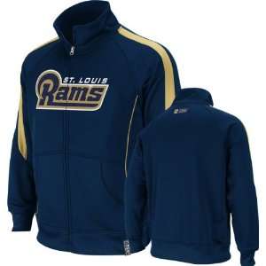  St. Louis Rams Navy Tailgate Time Track Jacket