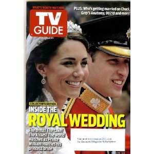  TV GUIDE Magazine (5/9 15/11) Inside the ROYAL WEDDING 