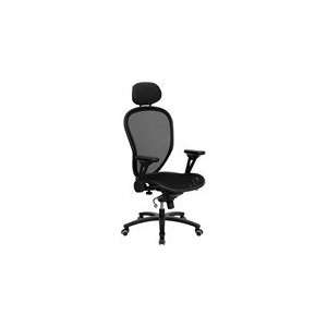 Back Professional Super Mesh Chair Featuring Solid Metal Construction 